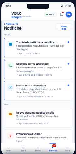 Notifiche VIGILO People